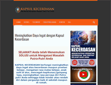 Tablet Screenshot of kapsulkecerdasan.com